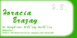 horacia brazay business card